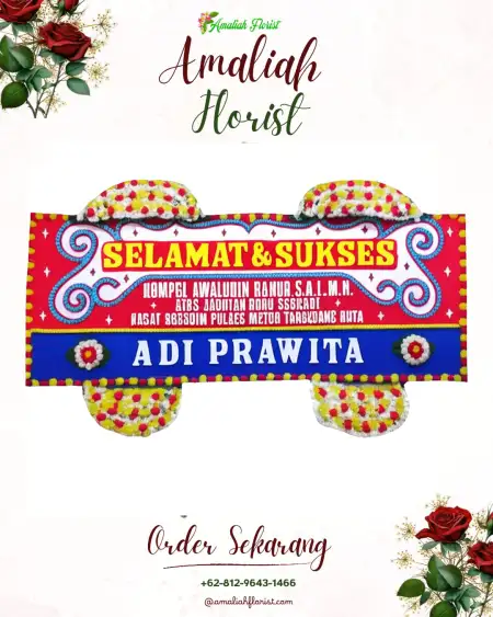 Papan Bunga Ucapan Selamat Kelapian